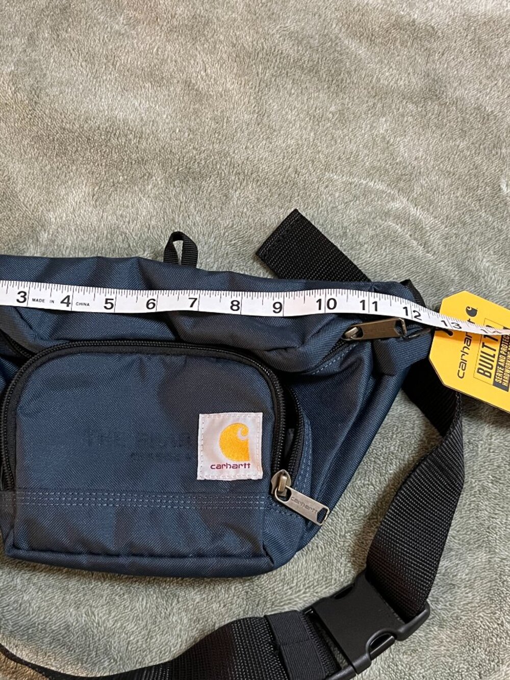 Carhartt CB0401 Waist Pack Navy Rain Defender Belt Bag Tags Embroidery Removed - Picture 7 of 9